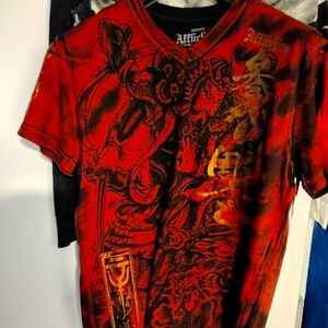 Affliction shirt medium size mens